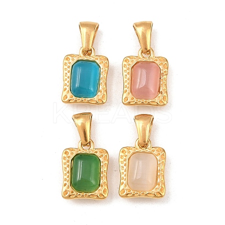 304 Stainless Steel with Cubic Zirconia Charms STAS-B116-05G-1