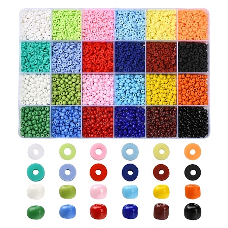 DIY Glass Seed & Disc Polymer Clay Beads Jewelry Making Finding Kit DIY-YW0005-31-1
