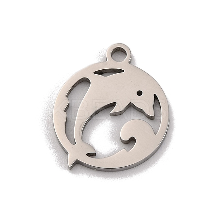 Non-Tarnish 201 Stainless Steel Charms STAS-U016-06P-01-1