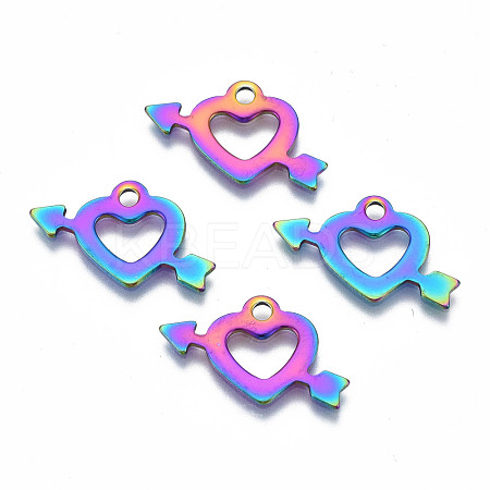 Ion Plating(IP) 201 Stainless Steel Pendants STAS-S119-135-1