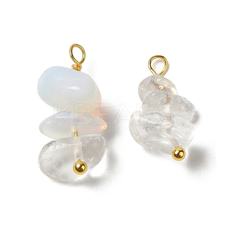 Opalite Pendants KK-P242-31G-02-1