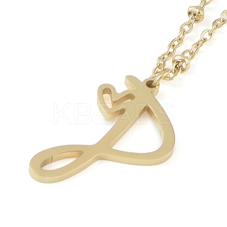 304 Stainless Steel Pendant Necklaces LS-NJEW-H029-02G-P-1
