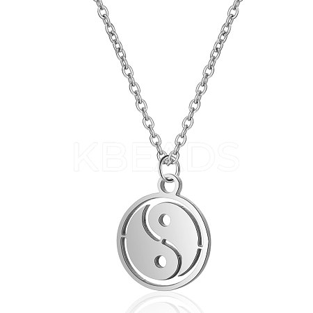 Non-Tarnish 201 Stainless Steel Pendants Necklaces NJEW-S069-TN056-1-1