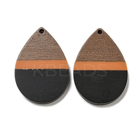 Resin & Walnut Wood Pendants RESI-XCP0002-16H-1