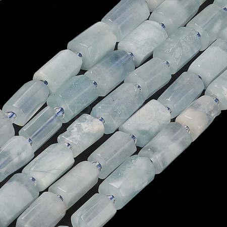 Natural Aquamarine Beads Strands G-M403-B22-1