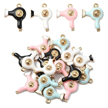 16Pcs 4 Colors Alloy Enamel Pendants FIND-YW0005-95-1
