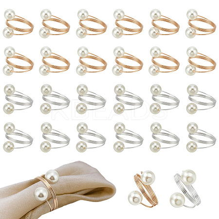 40Pcs 2 Colors Iron Napkin Rings AJEW-NB0008-09-1