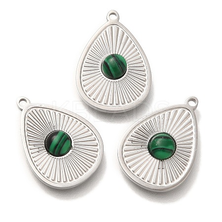 Synthetic Malachite Pendants STAS-P371-004P-1