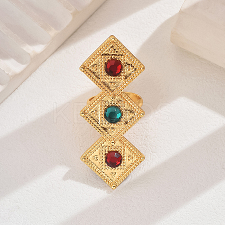 Adjustable Metal Cuff Open Rings for Women MX7464-4-1