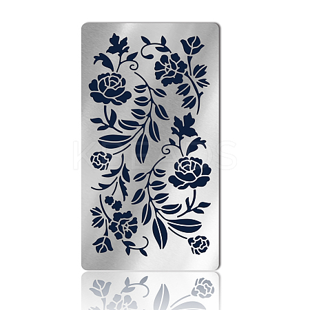 Retro Stainless Steel Metal Cutting Dies Stencils DIY-WH0242-298-1