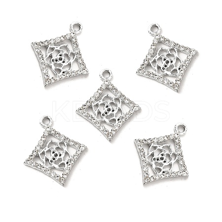 Alloy Rhinestone Pendants ALRI-C007-59P-1