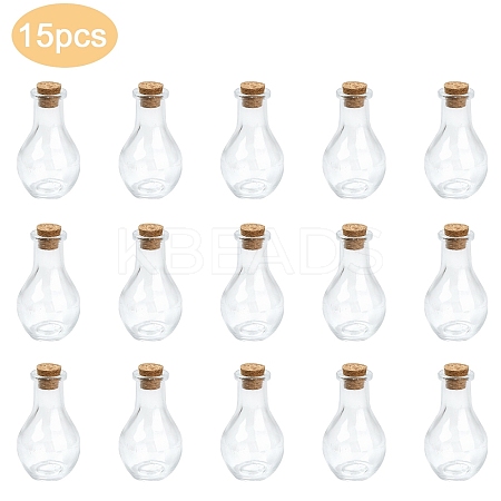 15Pcs Glass Bottle for Bead Containers AJEW-YW0001-53A-1
