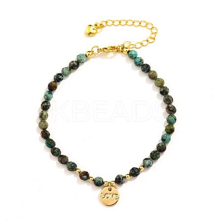 Natural Gemstone Beads Stretch Bracelets PN0499-2-1