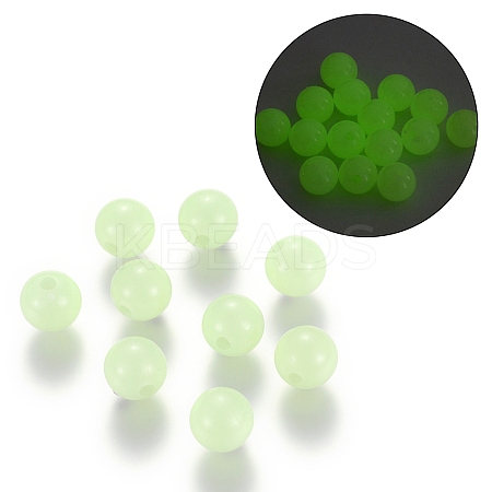 Luminous Acrylic Round Beads LS-LACR-R002-5mm-01-1