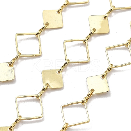 Brass Rhombus Link Chains CHC-G024-08G-1