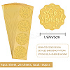 Plastic Self Adhesive Gold Foil Embossed Stickers DIY-WH0211-289-2
