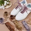 4 Pairs 4 Colors Polyester Leopard Print Pattern Lace Shoelaces DIY-FH0009-68-5