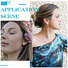 20Pcs 2 Color Ion Plating(IP) 304 Stainless Steel Clip-on Earring Setting STAS-UN0030-20-5