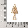 Brass and Glass Pendants KK-C062-03G-3