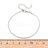 304 Stainless Steel Snake Chain Bracelets for Women BJEW-G775-02P-5