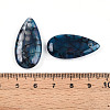Natural Dragon Veins Agate Pendants G-N0325-16E-3