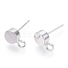 Brass Stud Earring Findings KK-T038-293S-3