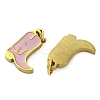 Ion Plating(IP) 304 Stainless Steel Enamel Charms X-STAS-Z104-05G-2