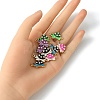 10Pcs 5 Colors Alloy Enamel Connector Charms ENAM-YW0003-43-4