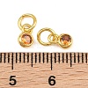 Brass Pave Cubic Zirconia Charms CU-CBA3D67-13G-01-3