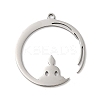 Non-Tarnish 201 Stainless Steel Pendants STAS-B049-12P-1