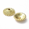 Rack Plating Alloy Beads PALLOY-D024-12G-3