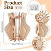 Wooden Puzzle Flower Vase Figurines DIY-WH0308-567-2