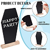 Coffin Shape  Wood Mini Chalkboard Message Board Signs AJEW-WH0567-61-4