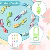 12Pcs 6 Colors Resin Shoes Pendant Decorations HJEW-YW00238-3