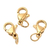 Ion Plating(IP) 304 Stainless Steel Lobster Claw Clasps LS-STAS-AB10-G-02-1