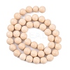 Natural Fossil Beads Strands G-E110-8mm-2-3