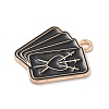 Alloy Enamel Pendants ENAM-A008-45F-KCG-2
