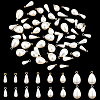   64Pcs 8 Style ABS Plastic Imitation Pearl Pendants KY-PH0001-60-5