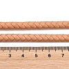 Braided Leather Cord with Core WL-F009-6mm-02-3