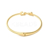 Rack Plating Brass Micro Pave Clear Cubic Zirconia Love Word Hinged Bangles BJEW-G716-02G-3