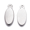 Tarnish Resistant 201 Stainless Steel Stamping Blank Tag Pendants STAS-F207-29P-2