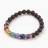 Natural Gemstone Stretch Bracelets BJEW-JB03824-01-1
