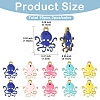 10Pcs 5 Colors Ion Plating(IP) 201 Stainless Steel Charms STAS-YW0003-45-2