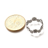 201 Stainless Steel Daisy Finger Ring for Women RJEW-A053-01P-3