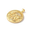Rack Plating Brass Clear Cubic Zirconia Pendants KK-Z056-24G-2