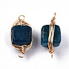 Natural Agate Links Connectors G-T131-99A-3
