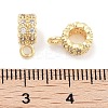 Brass with Cubic Zirconia Pendants KK-P271-07G-3