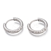 Non-Tarnish 304 Stainless Steel Huggie Hoop Earrings EJEW-L256-03-P-1