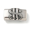Tibetan Style 304 Stainless Steel Slide Charms/Slider Beads STAS-L274-005AS-01-1
