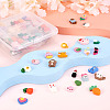60 Sets 20 Style Opaque Resin Cabochons CRES-YS0001-04-4
